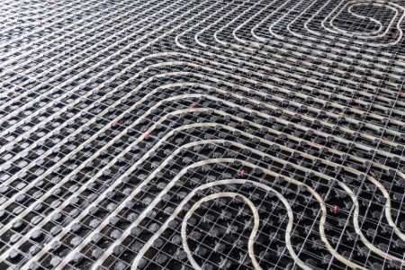 Radiant floor heating large